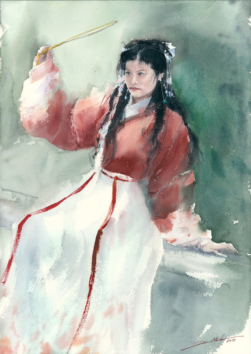 Lily in Hanfu Dress by Minh Dam