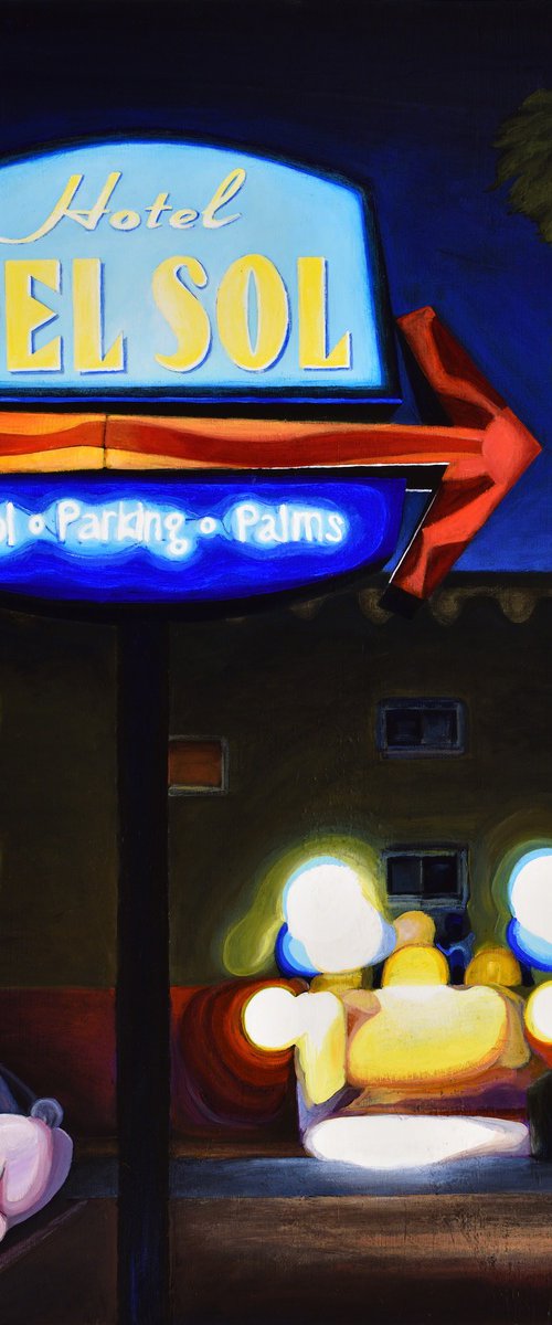 NOCTURNE #3 / Pool - Parking - Palms by Alex Nizovsky