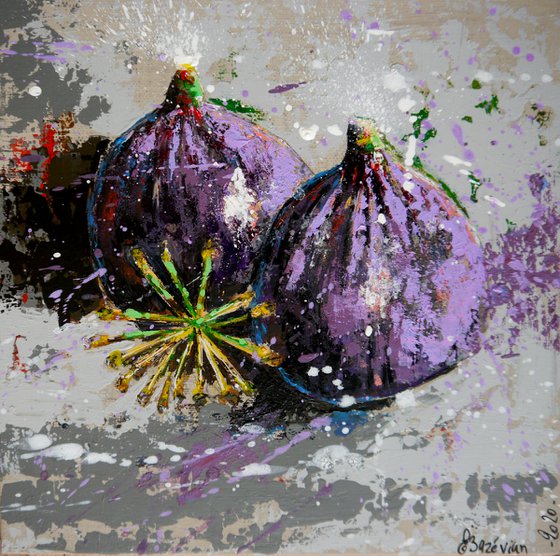 Figs Starwars  FRAMED - Still life - READY TO HANG Food Original