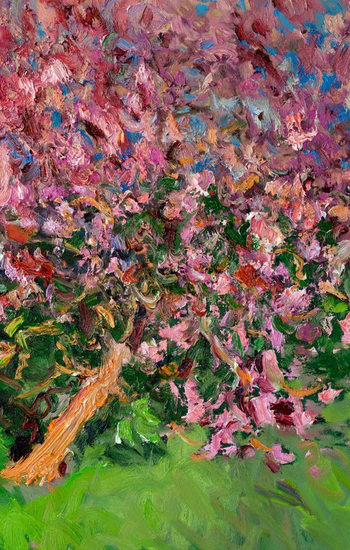 Blooming Peach Trees by Suren Nersisyan