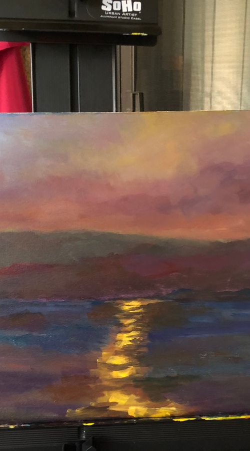 Light over half moon bay by Ramya Sarveshwar