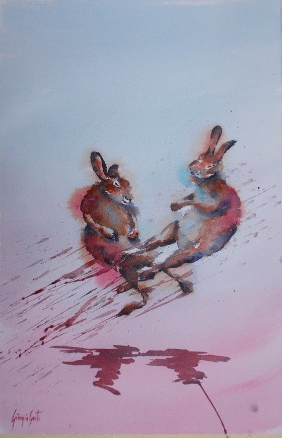 jumping hares