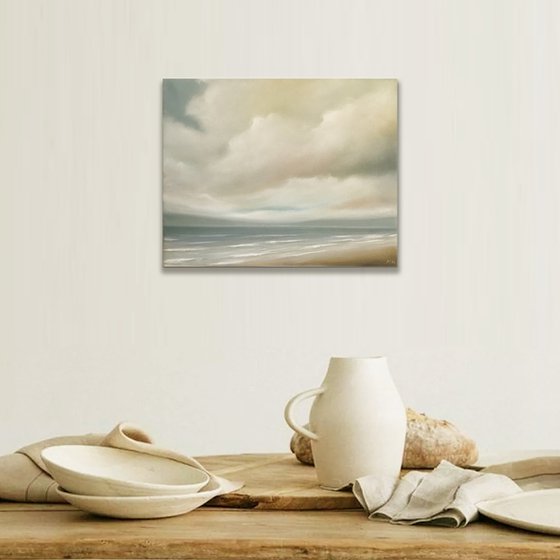 The Sea Beyond Our Dreams - Original Seascape Oil Painting on Stretched Canvas
