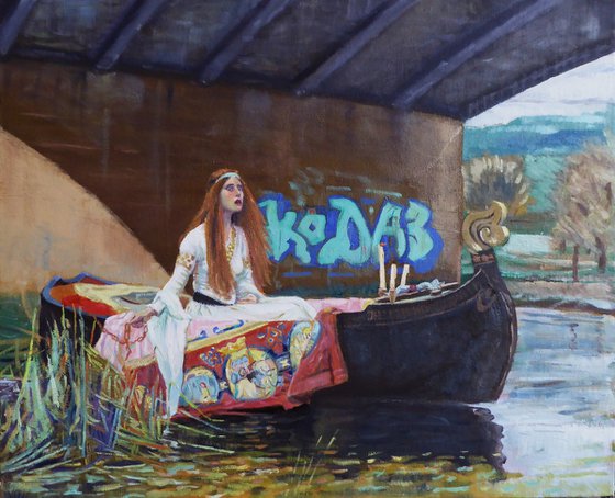 The Lady of Shalott (after Waterhouse)