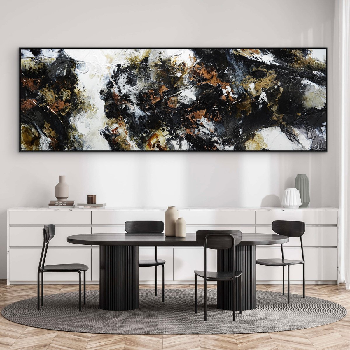  Black Theory By Franko, 116 X 39, Artwork For Sale On Artfinder