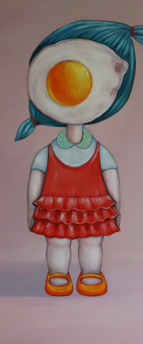 Cute Egg Girl by Ta Byrne