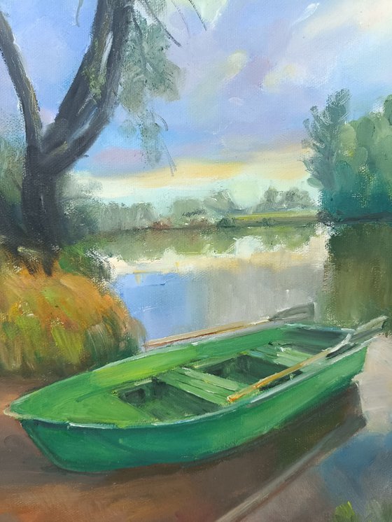 Landscape with a boat