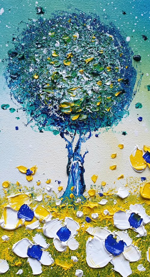"Magic Tree & Flowers in Love" by Phil Broad