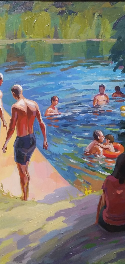 Summer on the river by Sergey  Kachin