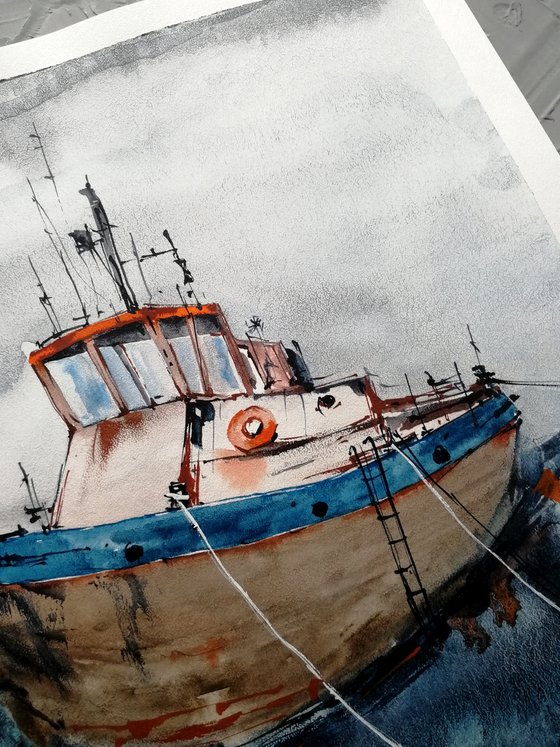 Boat painting