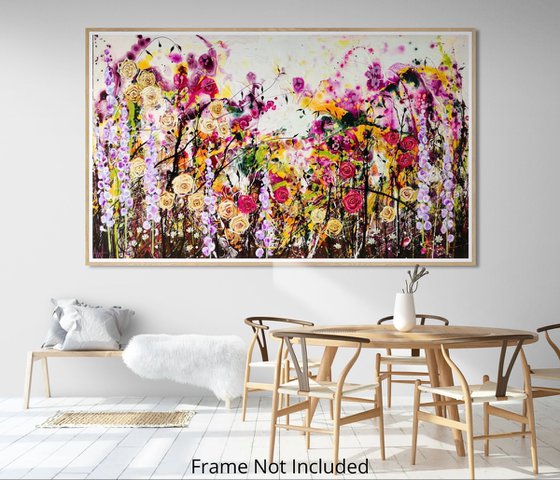Roseberry Fields Abstract Floral Landscape
