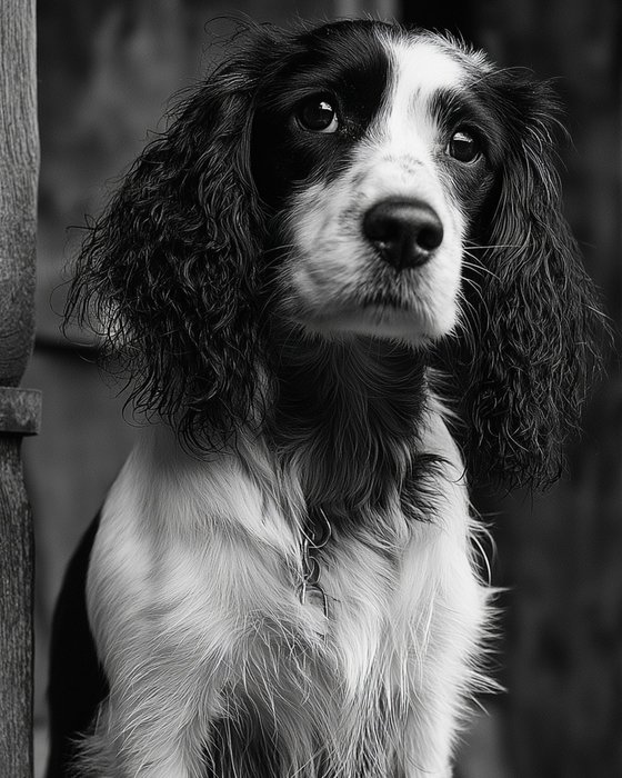 Dog in old village B0805H
