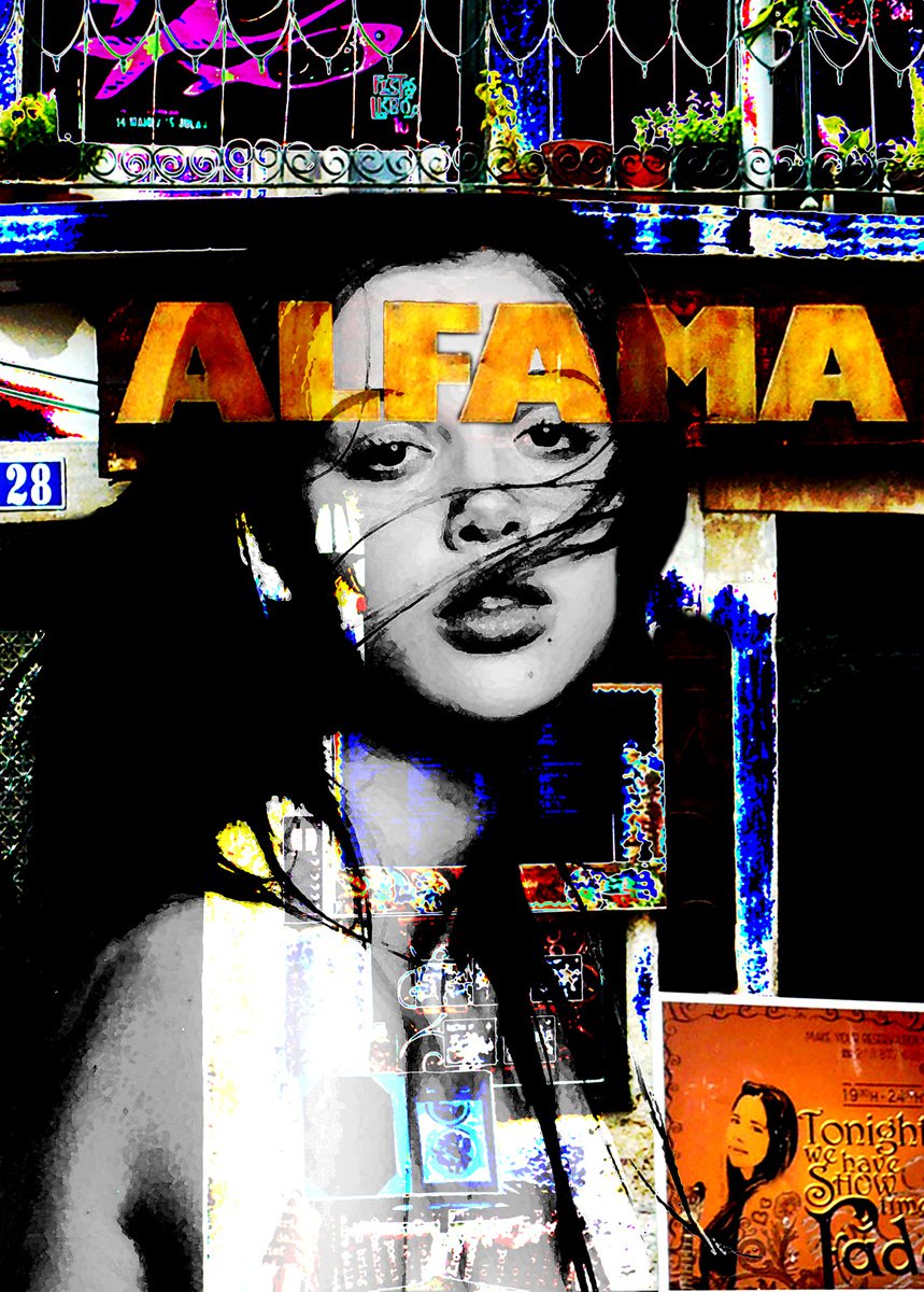 Night Spirit of Alfama in Lisbon by Alex Solodov