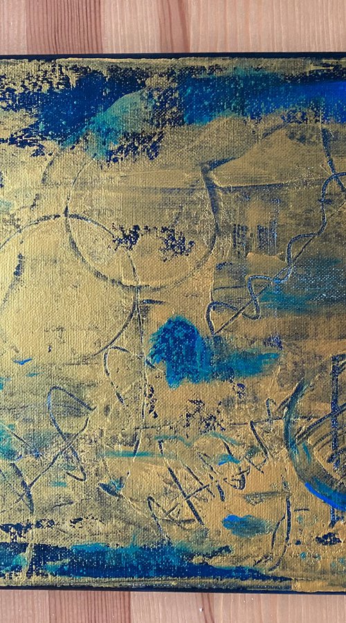 Green gold and blue by Alan Horne Art Originals