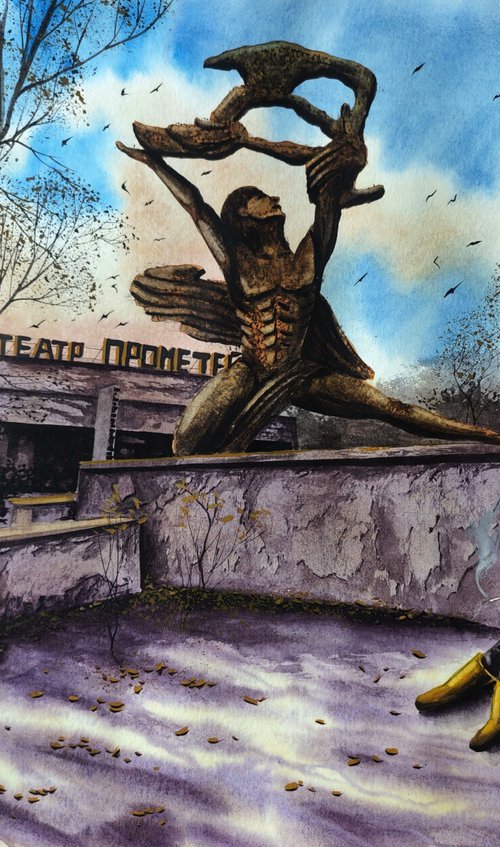 Pripyat. Prometheus Movie Theater by Eugene Gorbachenko