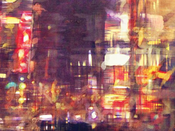 Taxis en Nueva york/XL large original artwork