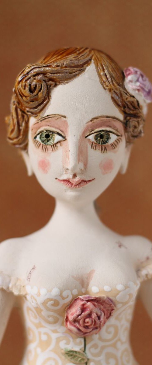 From the Naked clay series, Tender Girl. Wall sculpture by Elya Yalonetski by Elya Yalonetski