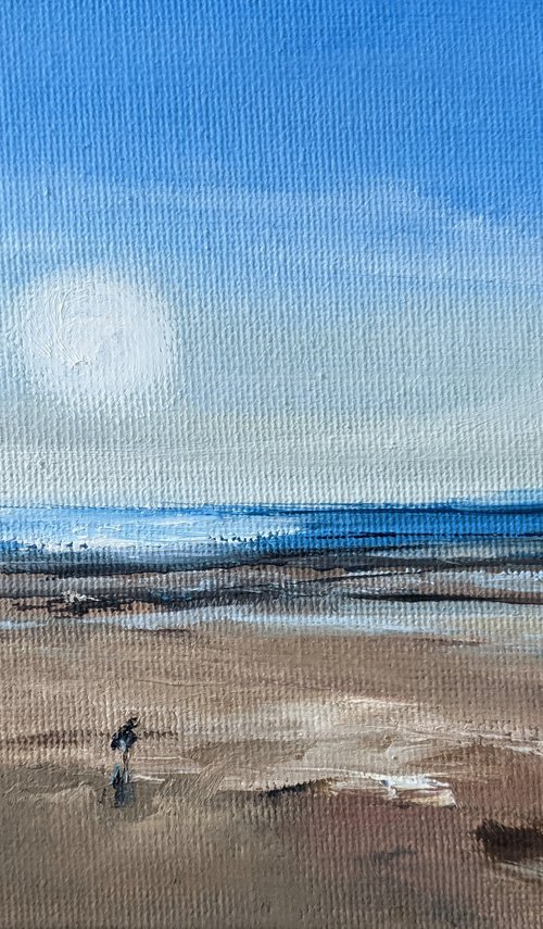 Miniature Blackpool beach by Jo Earl