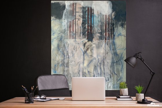 Grey Figurative Abstraction