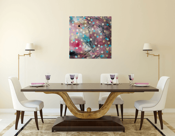 SUMMER RAIN | ORIGINAL ABSTRACT PAINTING, OIL ON CANVAS