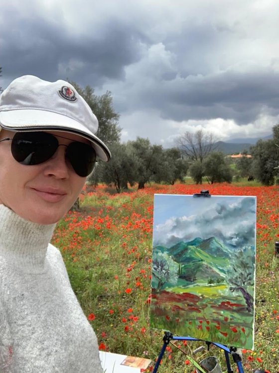 Poppy Fields in Spring