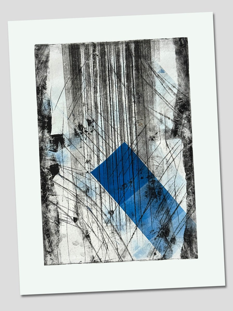 Geometric Abstract Limited Edition Print By Sergei Yatsenko, 18 X 24", Sheet No. 002, Original Artwork