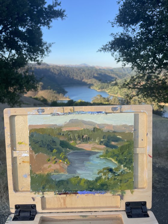 Lake Chabot from the hill