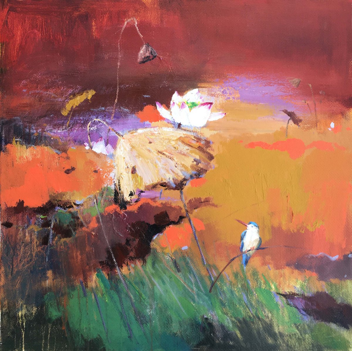Peace T258 By Kunlong Wang, 31 X 31, Artwork For Sale On Artfinder