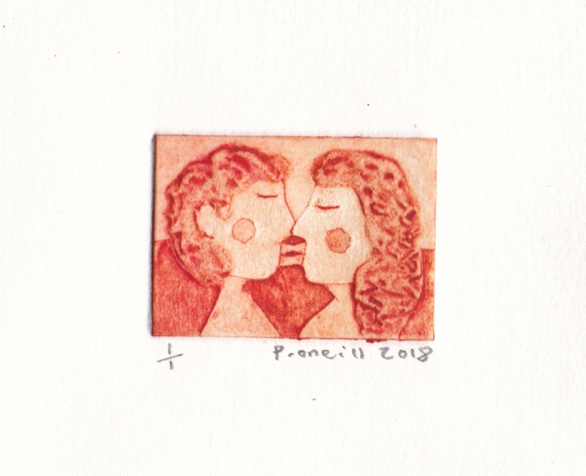 Kissing - Various colours by Penelope O’Neill