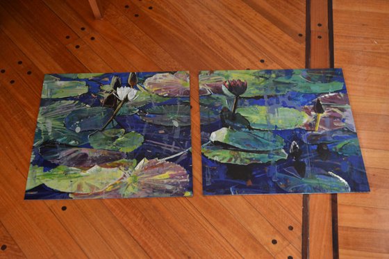 Waterlilies ( Diptych )