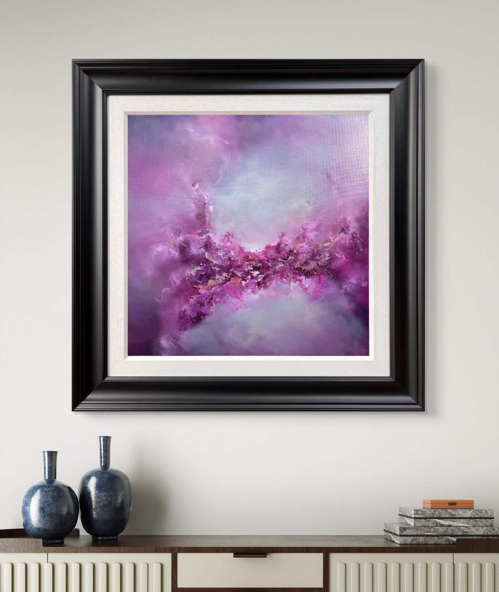 Abstract Oil Painting By Jaimie Volkaerts, 28 X 28, A Sense Of Hope, Original Artwork