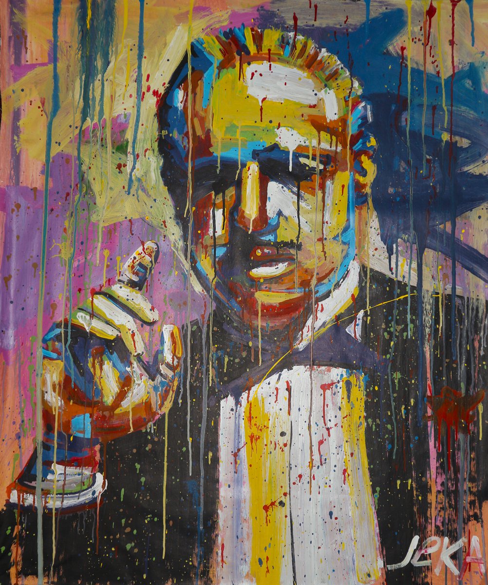 The Godfather Acrylic on canvas 120x100 by Eugene Gorbachenko