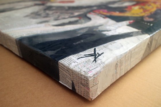 LIPPY! (Newspaper Art).