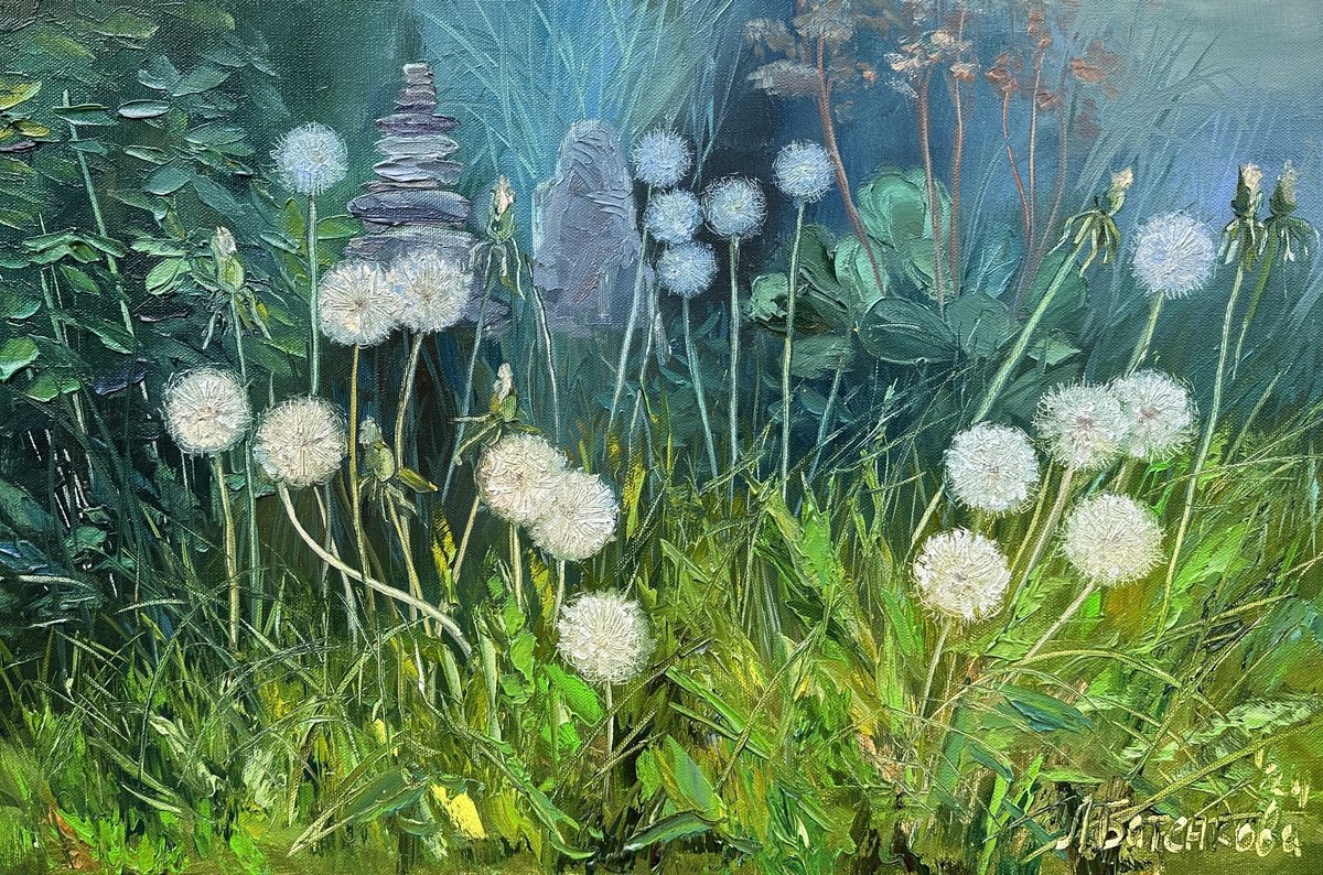 Dandelions by Larisa Batenkova