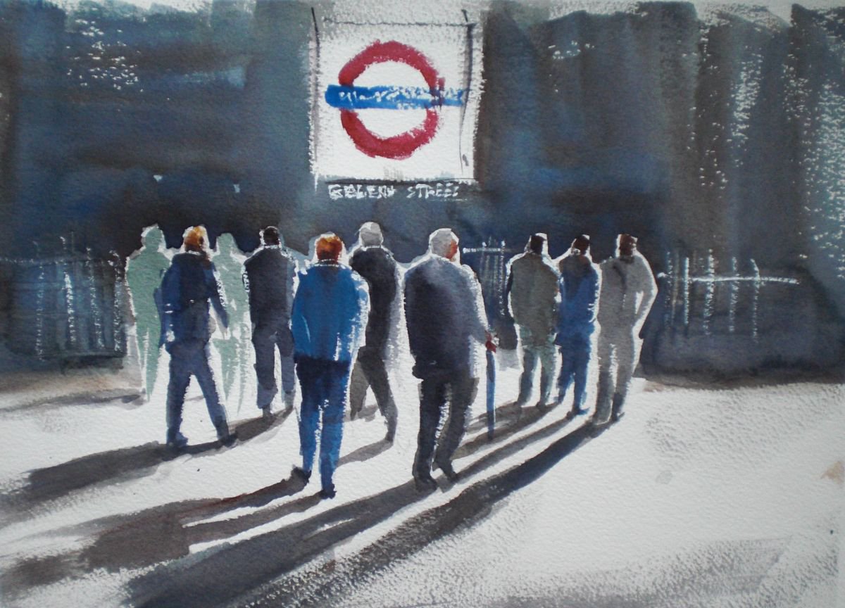 London metro station by Giorgio Gosti