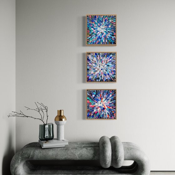 Blooms 44 - triptych