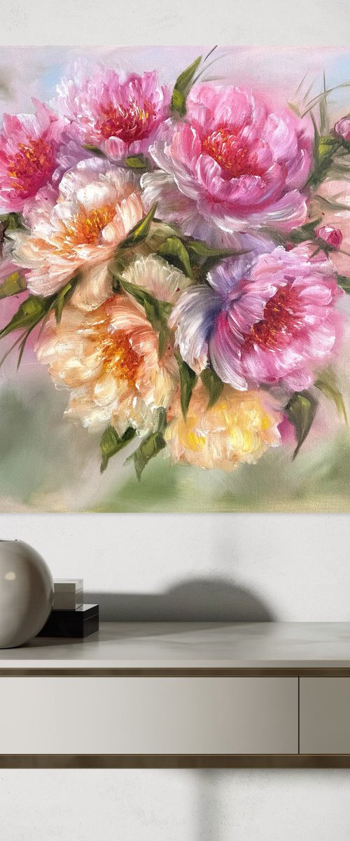 Magic peonies series - Romantic gift by Tanja Frost