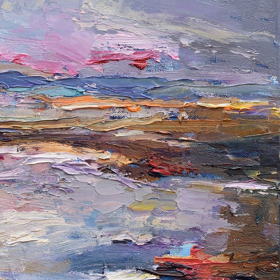 Sea sunset - Original landscape painting