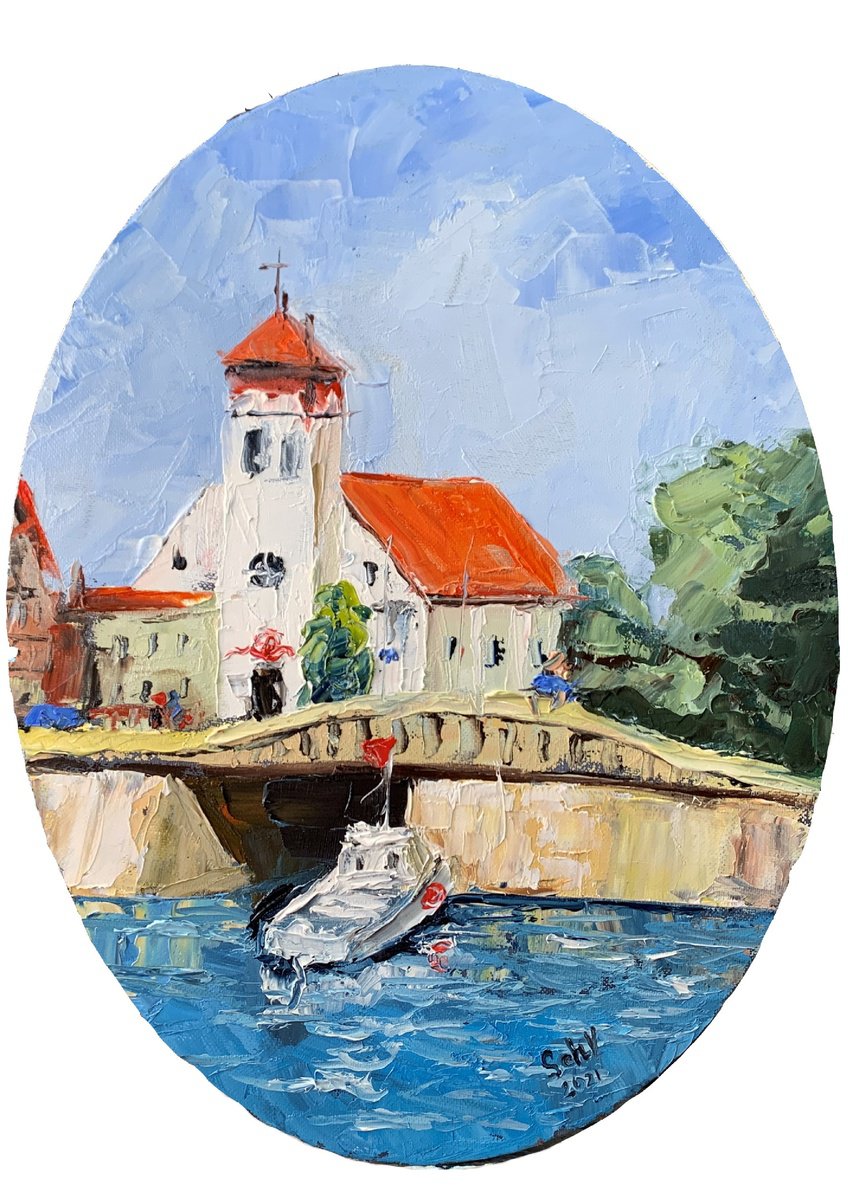 City On The Coast. By Vita Schagen, 12 X 16, Artwork For Sale On Artfinder
