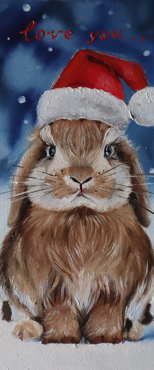 Christmas Rabbit by Natalia Shaykina