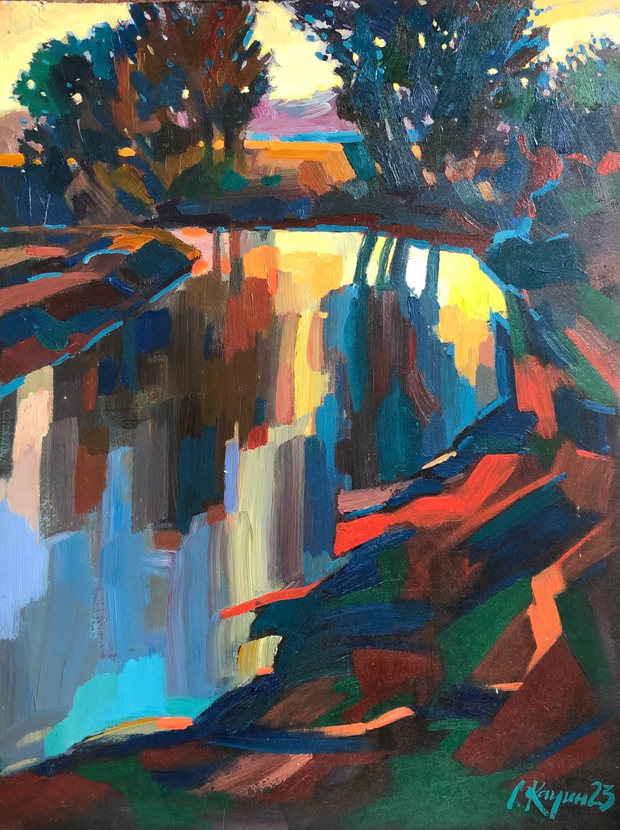 Evening By Sergey Kachin, 24 X 31, Artwork For Sale On Artfinder