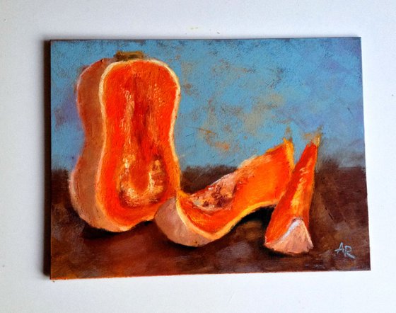 Still life with butternut squash