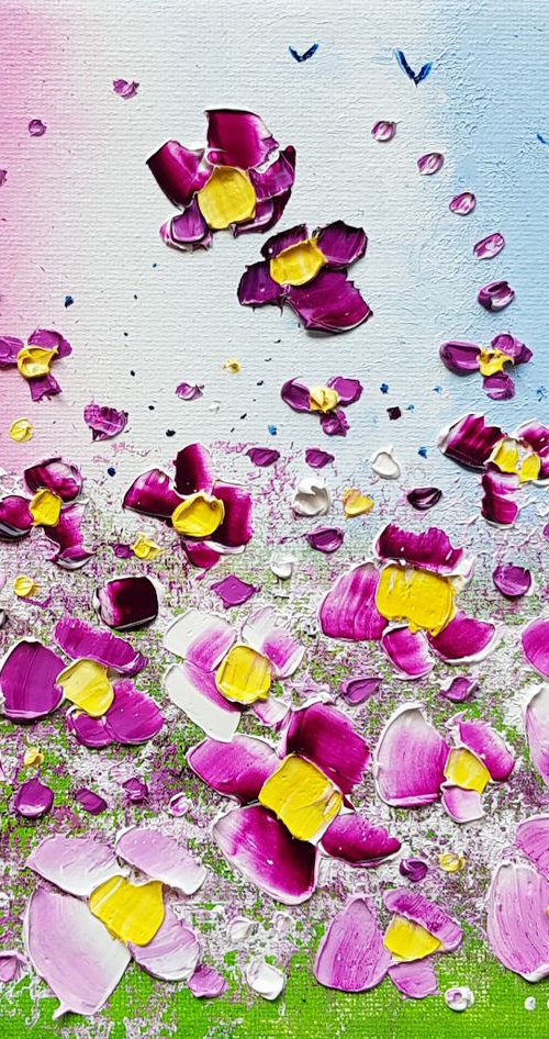 "Glistening Meadow Flowers in Love" by Phil Broad