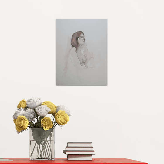 Seated female nude