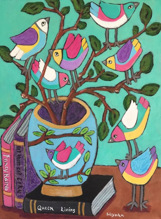 "Book Loving Birds"