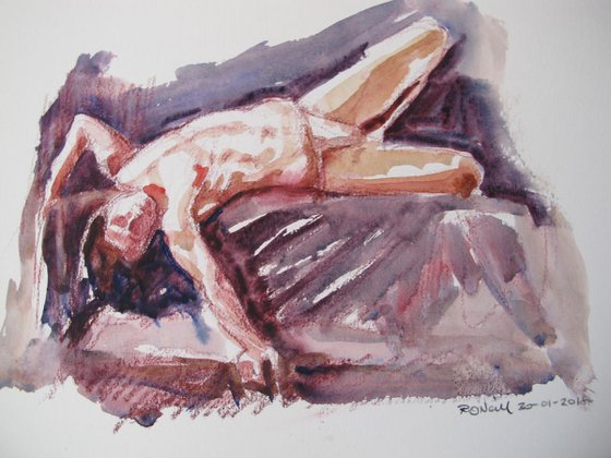 Royal Academy Life drawing live Jan 25 2018