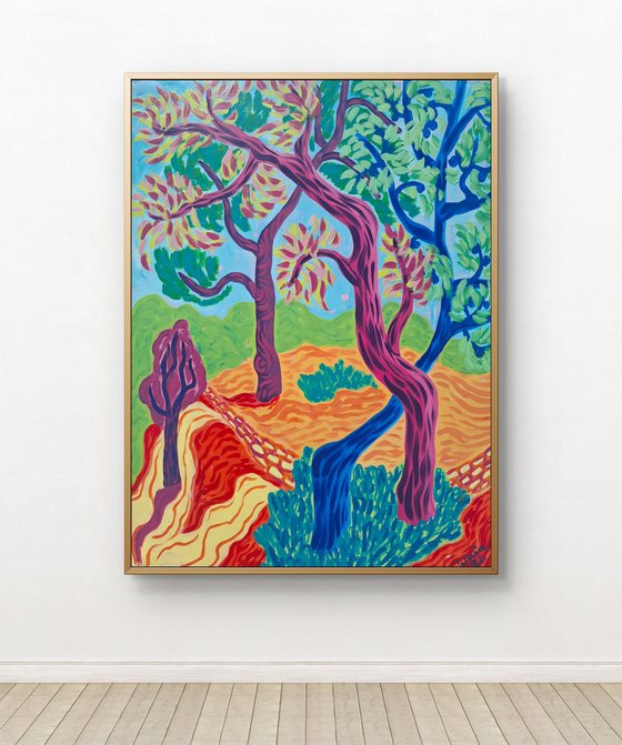 The Radiant Warmth of the Mediterranean Pines