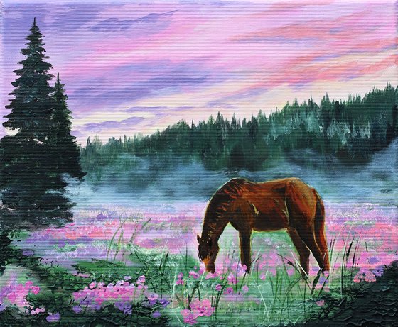 The Pasture at Dusk