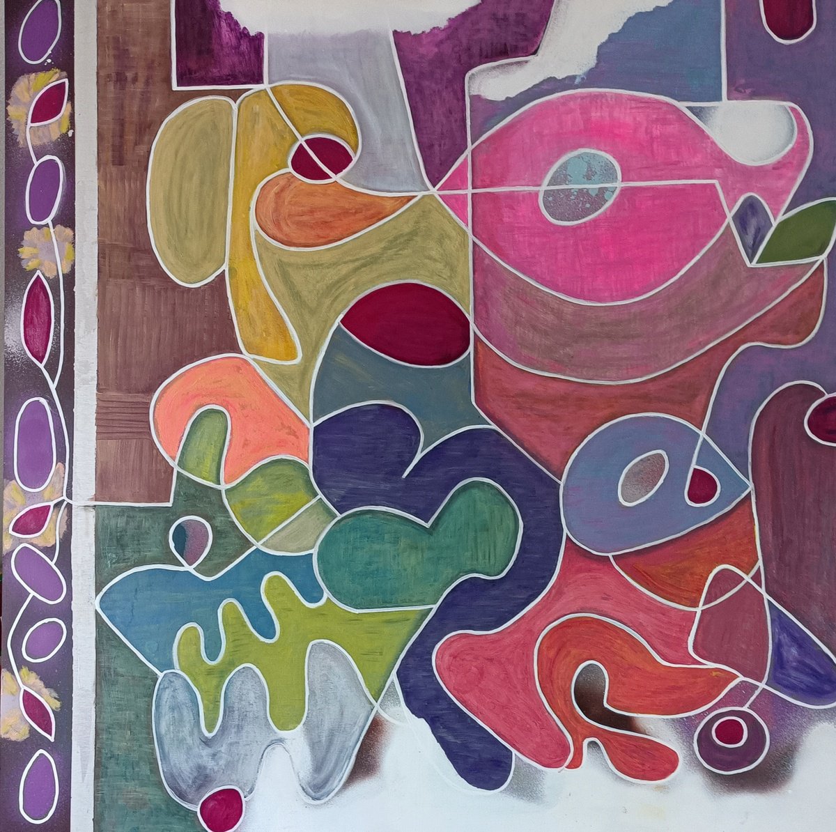 Go With The Flow By Mieke Van Os, 35 X 35, Artwork For Sale On Artfinder