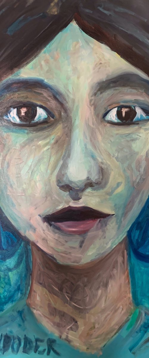 Lady In Blue by Ryan  Louder